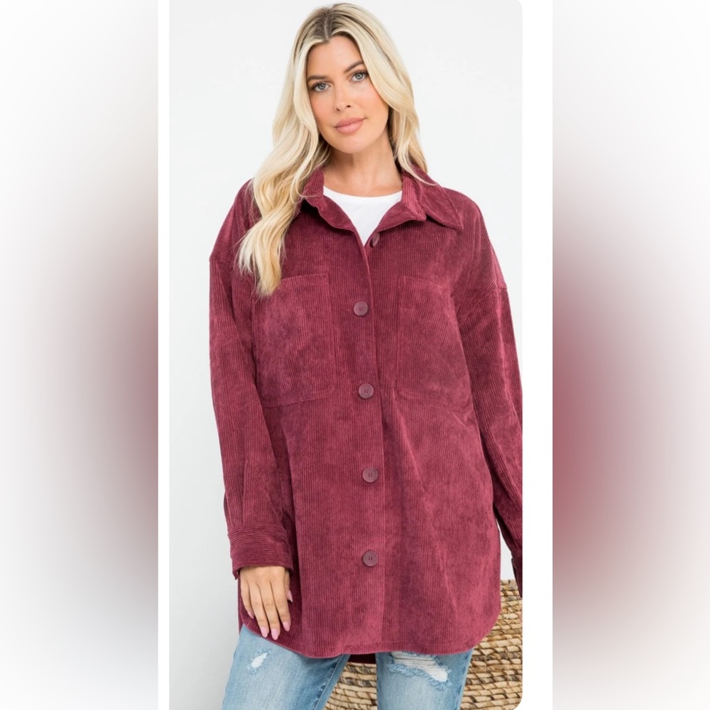 ASHLEY by 26 International Corduroy Shacket